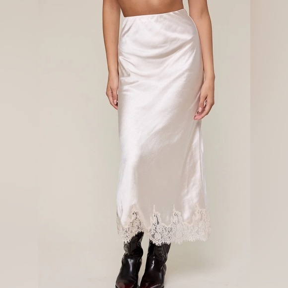 Lace hem Slip skirt - Picture 2 of 6